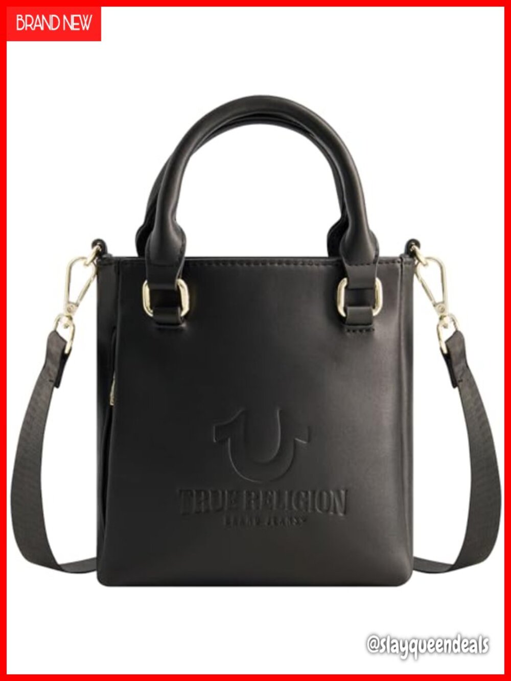 True Religion Tote Bag Travel Shoulder Handbag Adjustable Crossbody Strap